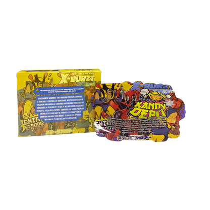 25 Pack 3.5g Shaped Bags & Boxes Set - Kandy Depo Lemon Cherry X-Burzt