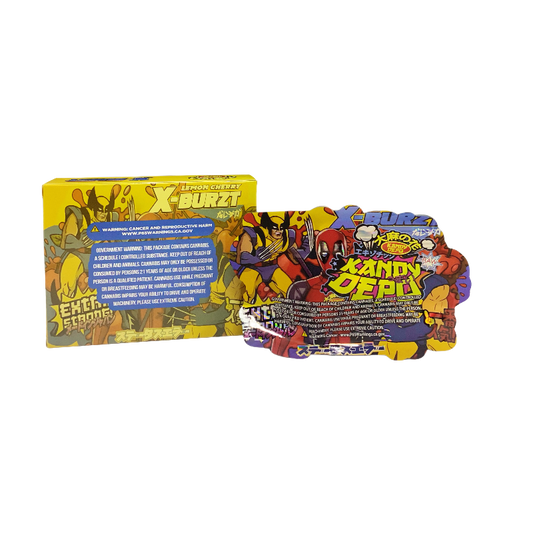 25 Pack 3.5g Shaped Bags & Boxes Set - Kandy Depo Lemon Cherry X-Burzt