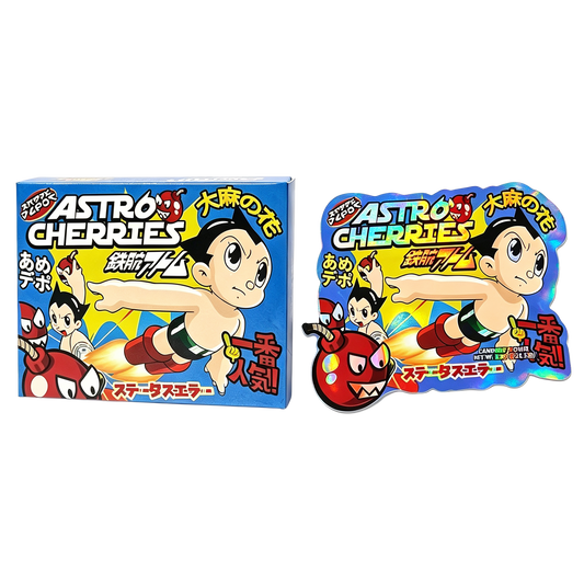 25 Pack 3.5g Shaped Bags & Boxes Set - Kandy Depo Astro Cherries