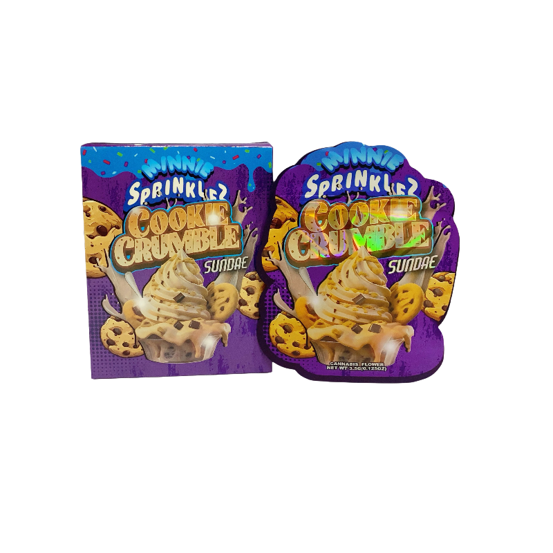 25 Pack 3.5g Shaped Bags & Boxes Set - Sprinklez Mini Cookie Crumble