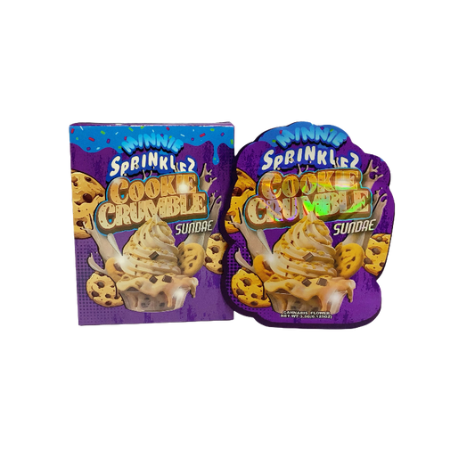 25 Pack 3.5g Shaped Bags & Boxes Set - Sprinklez Mini Cookie Crumble