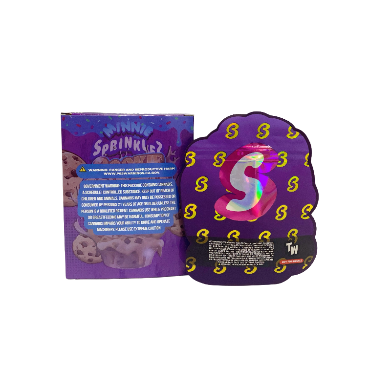 25 Pack 3.5g Shaped Bags & Boxes Set - Sprinklez Mini Cookie Crumble
