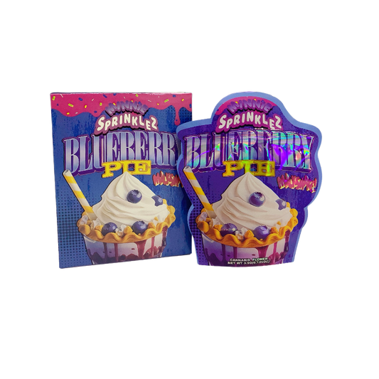 25 Pack 3.5g Shaped Bags & Boxes Set - Sprinklez Blueberry Pie