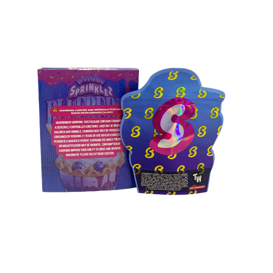 25 Pack 3.5g Shaped Bags & Boxes Set - Sprinklez Blueberry Pie