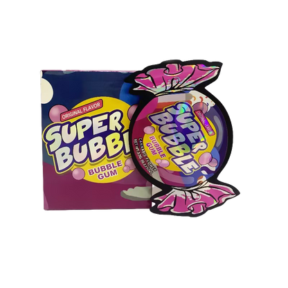 25 Pack 3.5g Shaped Bags & Boxes Set - Super Bubble Gum