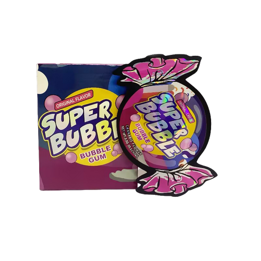 25 Pack 3.5g Shaped Bags & Boxes Set - Super Bubble Gum