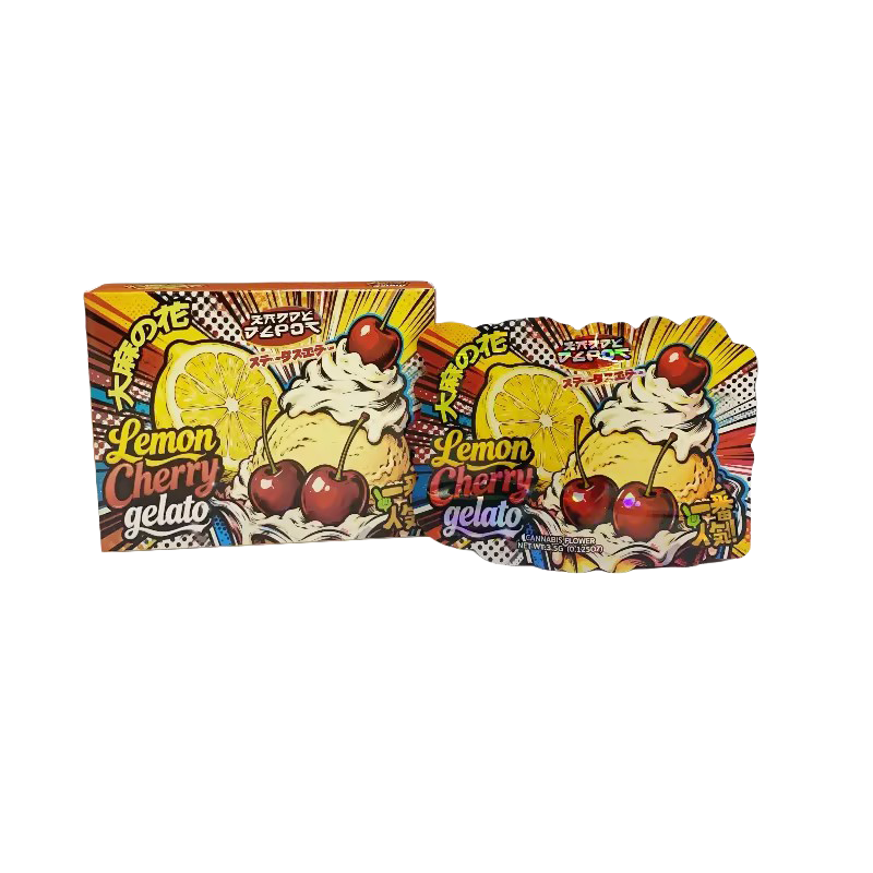 25 Pack 3.5g Shaped Bags & Boxes Set - Kandy Depo Lemon Cherry Gelato