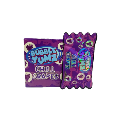 25 Pack 3.5g Shaped Bags & Boxes Set - Bubble Yumz Chill Grapes