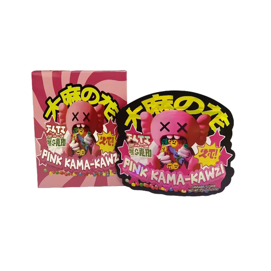 25 Pack 3.5g Shaped Bags & Boxes Set - Kandy Depo Pink Kama-Kawzi