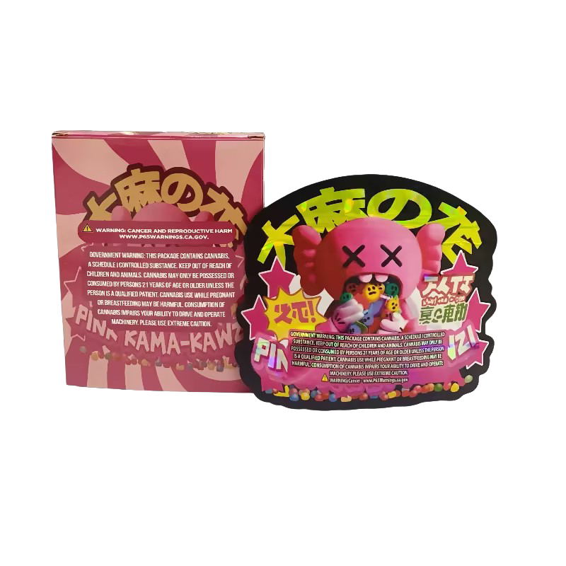 25 Pack 3.5g Shaped Bags & Boxes Set - Kandy Depo Pink Kama-Kawzi