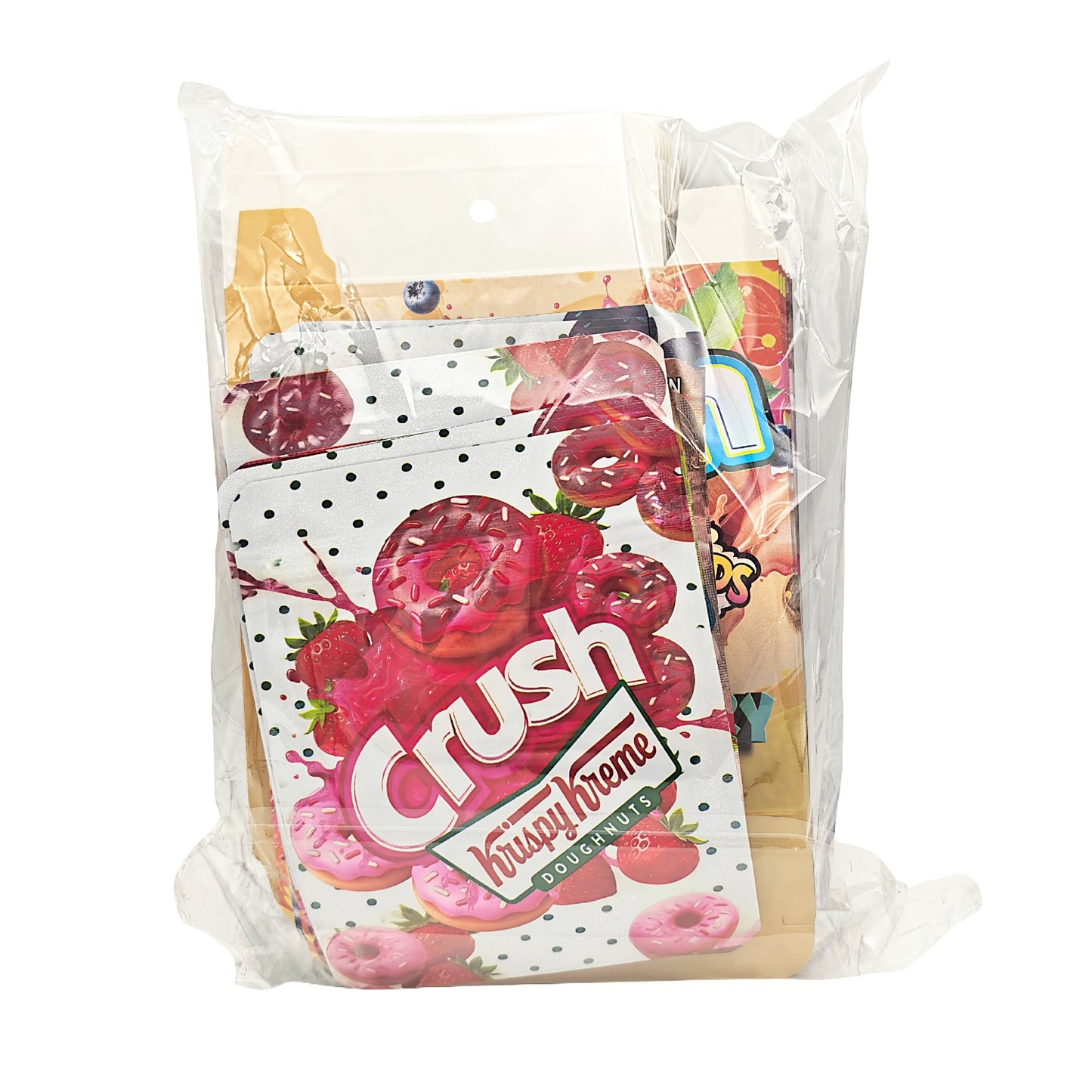 25 Pack – 3.5g Shaped Mylar Bags & Boxes Set (5 Design Mix) Crush Flavors