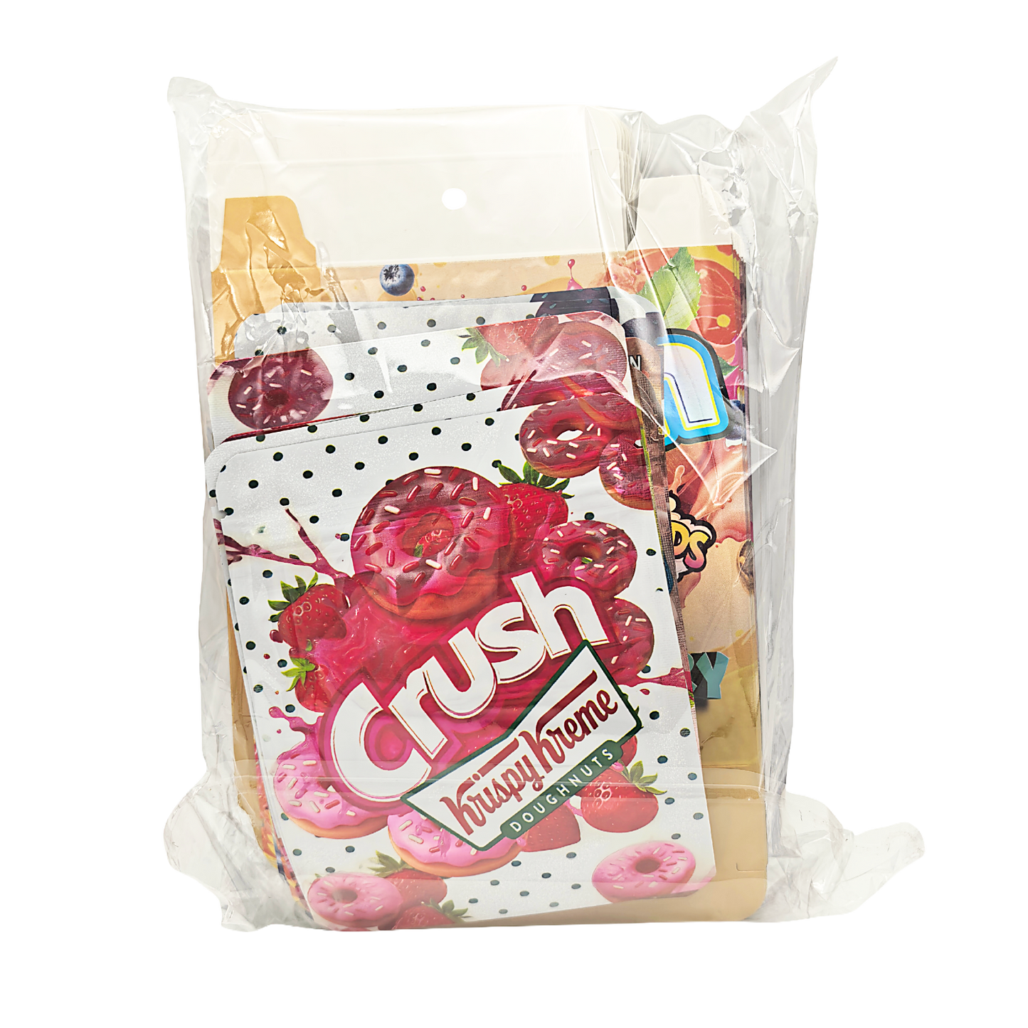 25 Pack – 3.5g Shaped Mylar Bags & Boxes Set (5 Design Mix) Crush Flavors