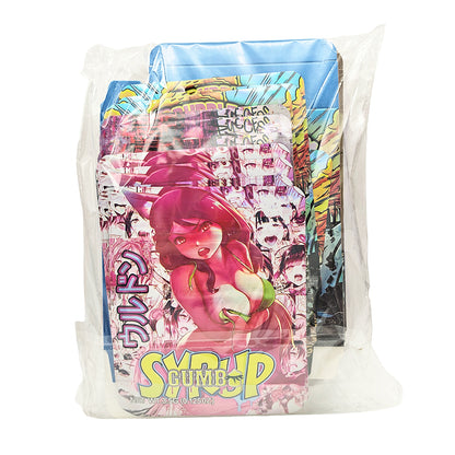 25 Pack – 3.5g Shaped Mylar Bags & Boxes Set (5 Design Mix) Gumbo Styles 1