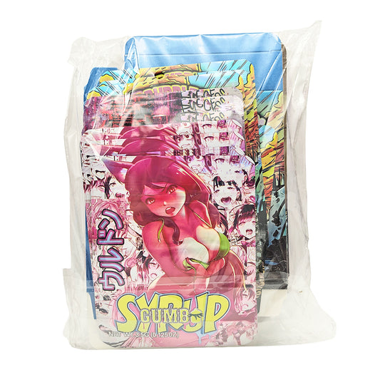 25 Pack – 3.5g Shaped Mylar Bags & Boxes Set (5 Design Mix) Gumbo Styles 1