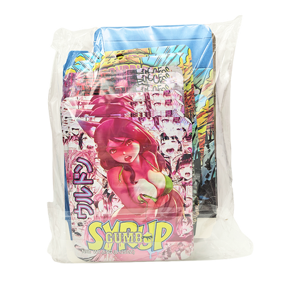 25 Pack – 3.5g Shaped Mylar Bags & Boxes Set (5 Design Mix) Gumbo Styles 1
