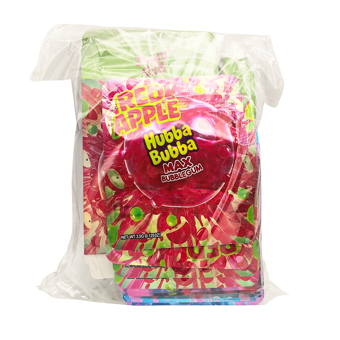 25 Pack – 3.5g Shaped Mylar Bags & Boxes Set (5 Design Mix) Hubba Bubba Gum Flavor
