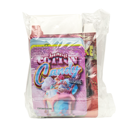 25 Pack – 3.5g Shaped Mylar Bags & Boxes Set (5 Design Mix) Sprinklez Sweet Style 2