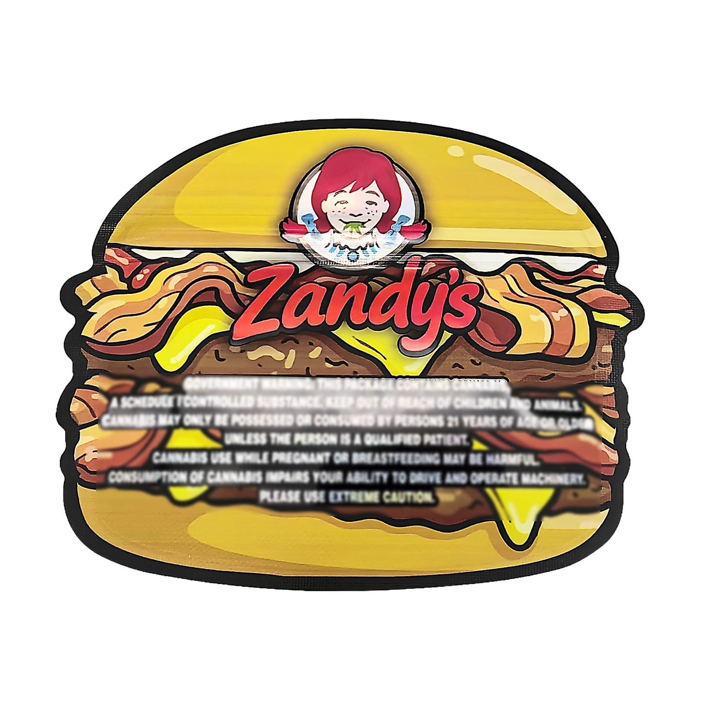 50 Pack – 3.5g Special Die Cut Shaped Mylar Bag - Zandys