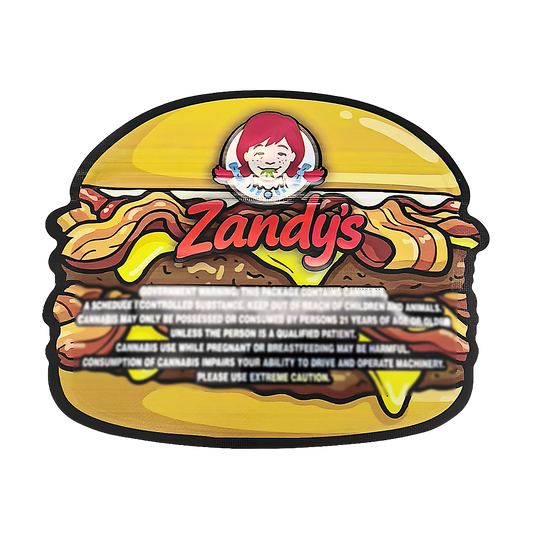 50 Pack – 3.5g Special Die Cut Shaped Mylar Bag - Zandys