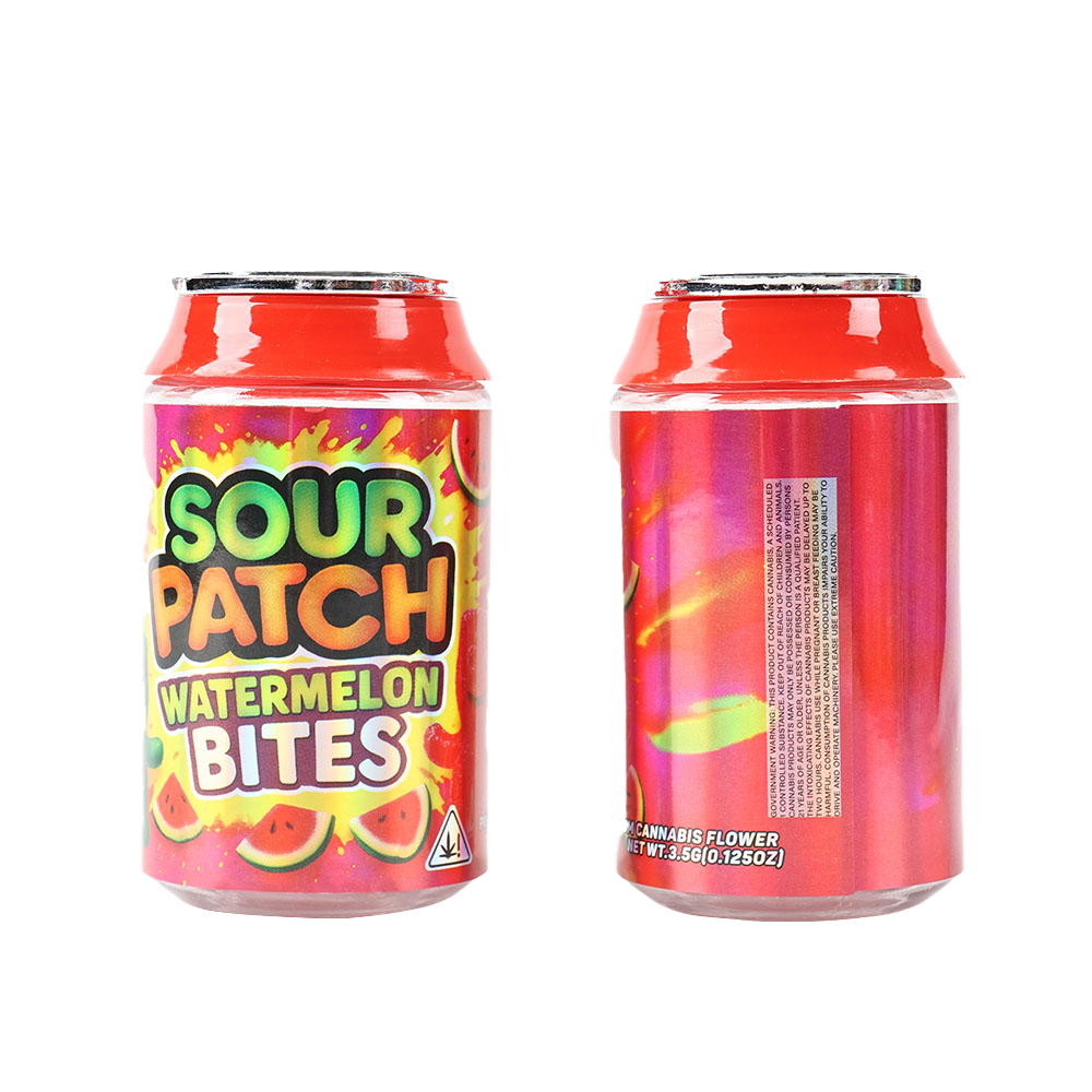 3.5g Plastic Soda Can Jar - Sour Patch Watermelon Bites (12 Count)