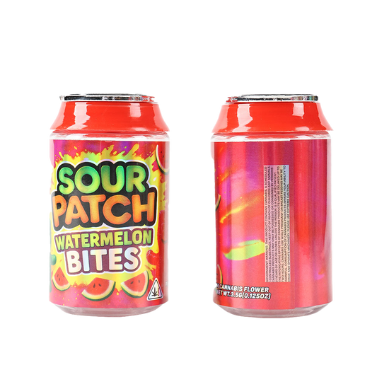 3.5g Plastic Soda Can Jar - Sour Patch Watermelon Bites (12 Count)