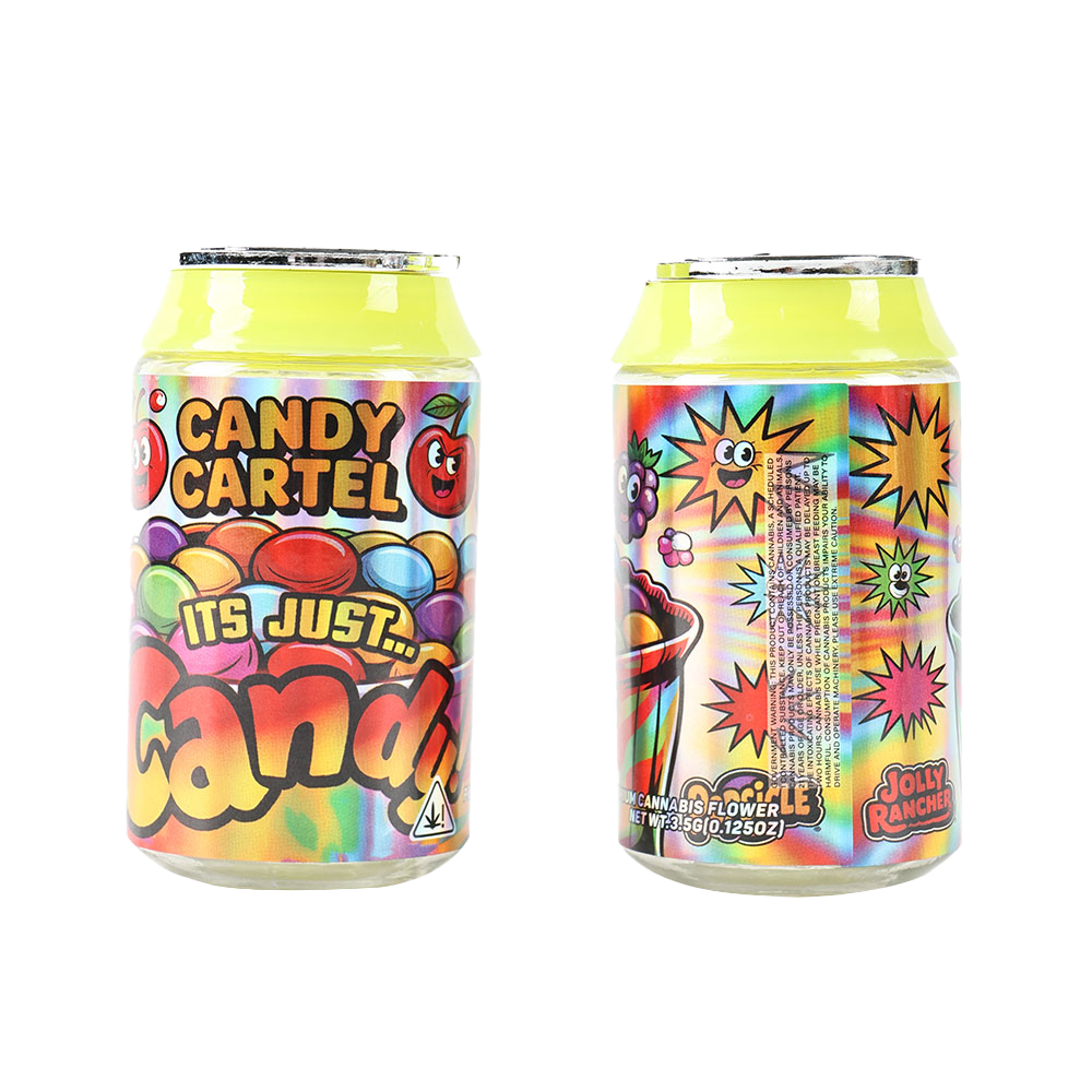 3.5g Plastic Soda Can Jar - Candy Cartel Its Just Candy (12 Count)
