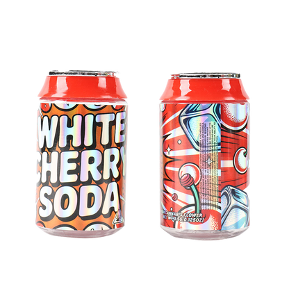 3.5g Plastic Soda Can Jar - White Cherry Soda (12 Count)