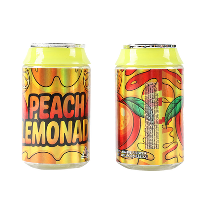 3.5g Plastic Soda Can Jar - Peach Lemonade (12 Count)