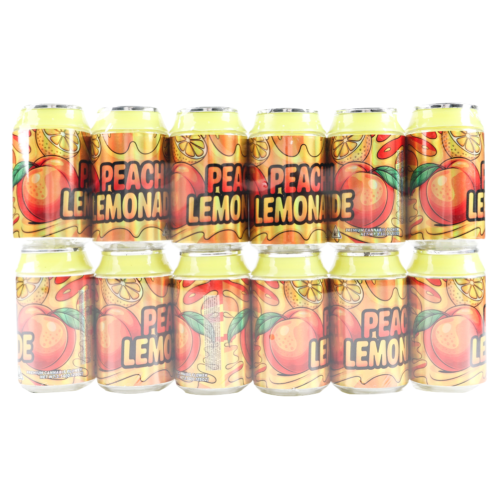 3.5g Plastic Soda Can Jar - Peach Lemonade (12 Count)