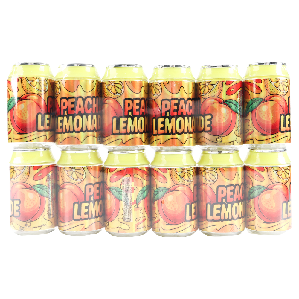 (12 Count) – Peach Lemonade 3.5 Size Plastic Jar