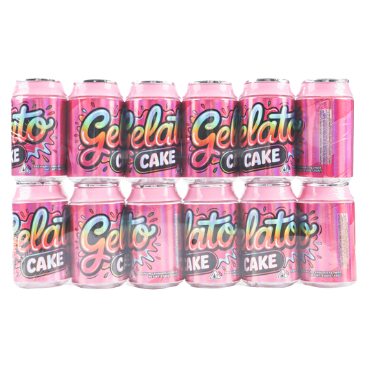 3.5g Plastic Soda Can Jar - Gelato Cake (12 Count)