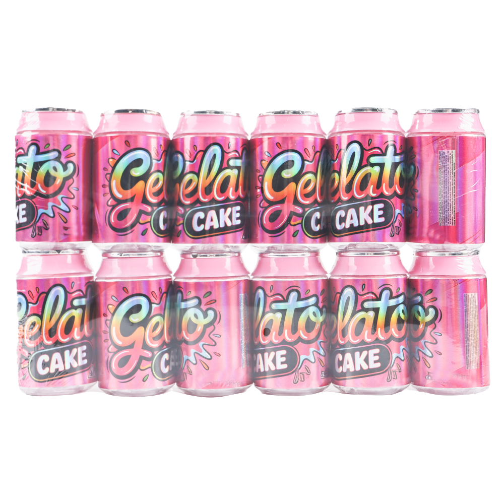 (12 Count) – Gelato Cake 3.5 Size Plastic Jar