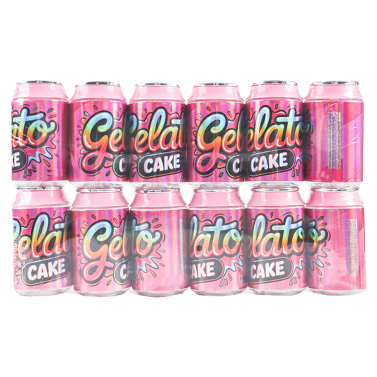 (12 Count) – Gelato Cake 3.5 Size Plastic Jar