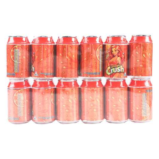 3.5g Plastic Soda Can Jar - Orange Crush (12 Count)