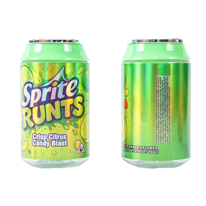 3.5g Plastic Soda Can Jar - Sprite Runts (12 Count)