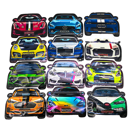 (50 Count) 3.5 Size Shaped Food Storage Mylar Bags β 12 Design Variants