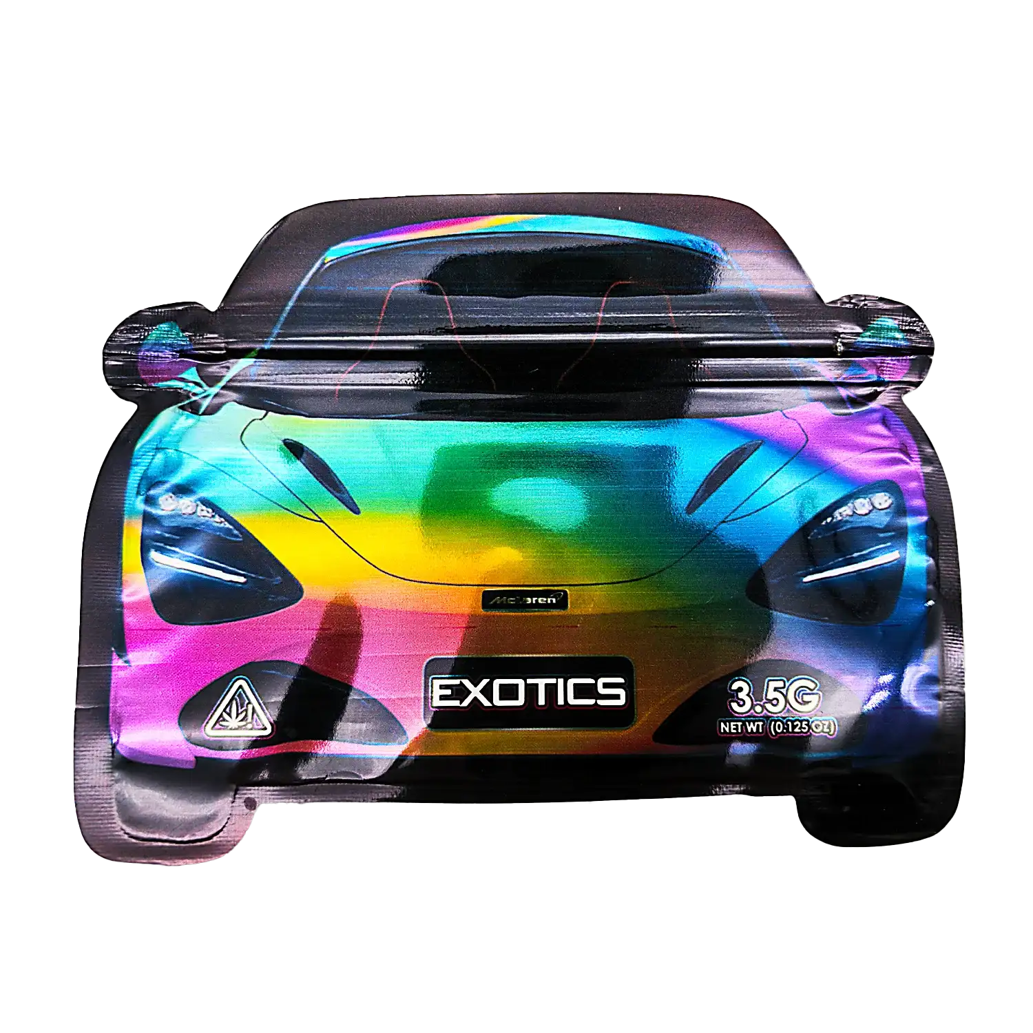 3.5g Shaped Mylar Bag - Mixed McLaren Car (50 Count)