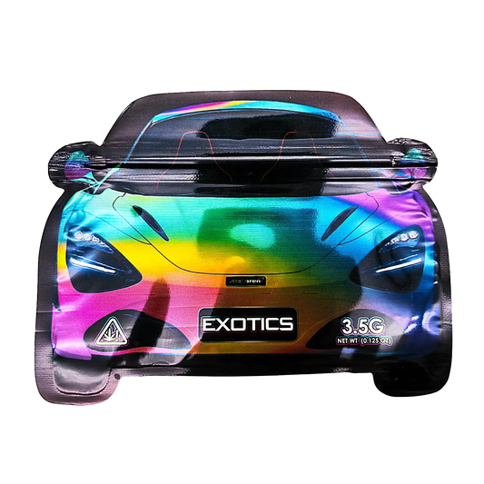 3.5g Shaped Mylar Bag - Mixed McLaren Car (50 Count)