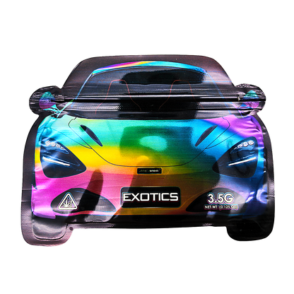 3.5g Shaped Mylar Bag - Mixed McLaren Car (50 Count)