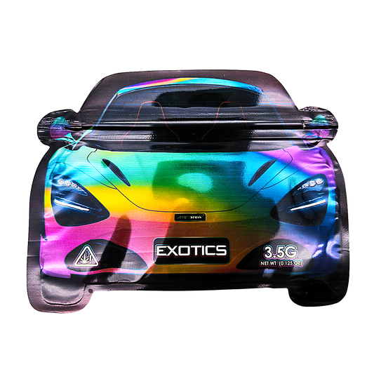 3.5g Shaped Mylar Bag - Mixed McLaren Car (50 Count)