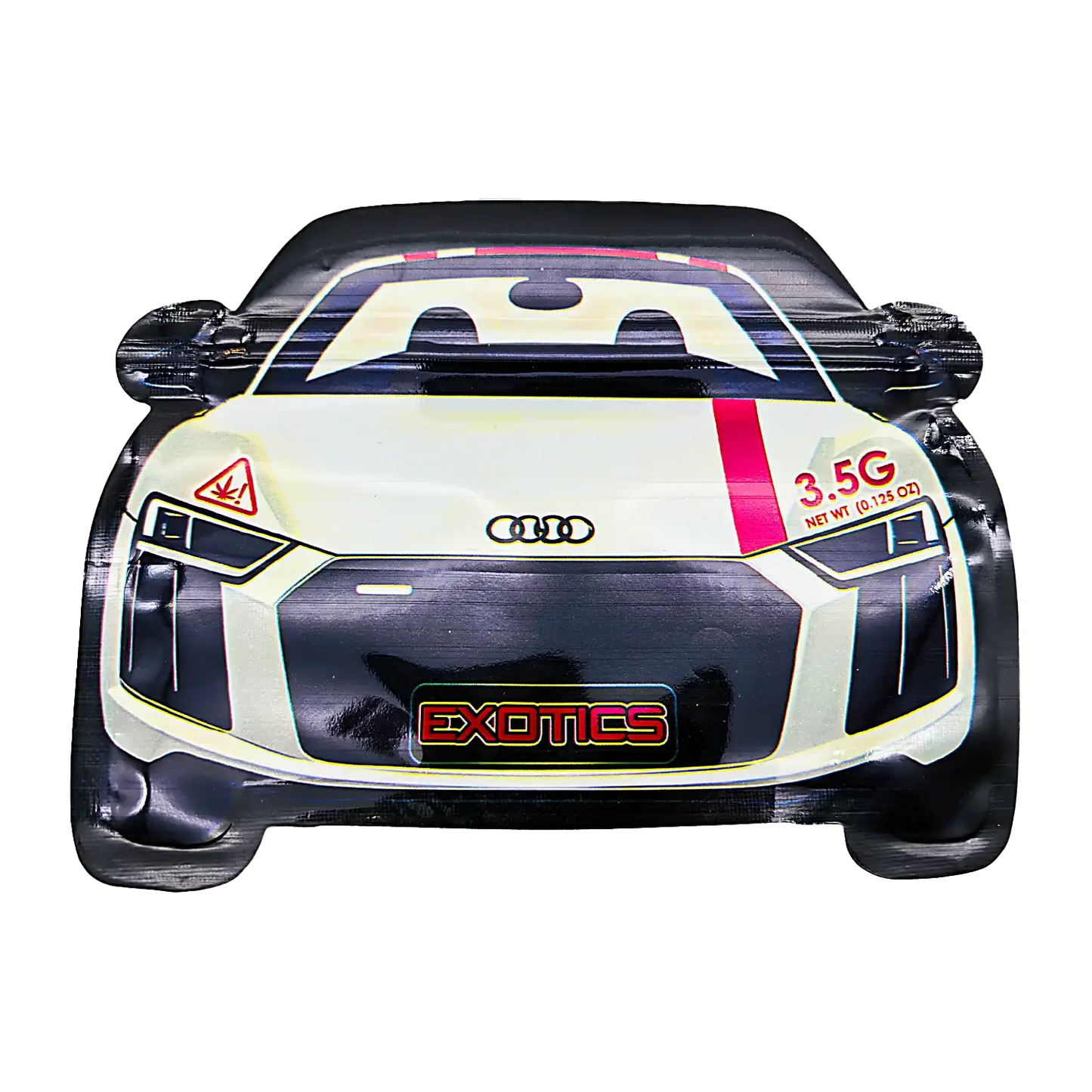 3.5g Shaped Mylar Bag - Audi Car (50 Count)