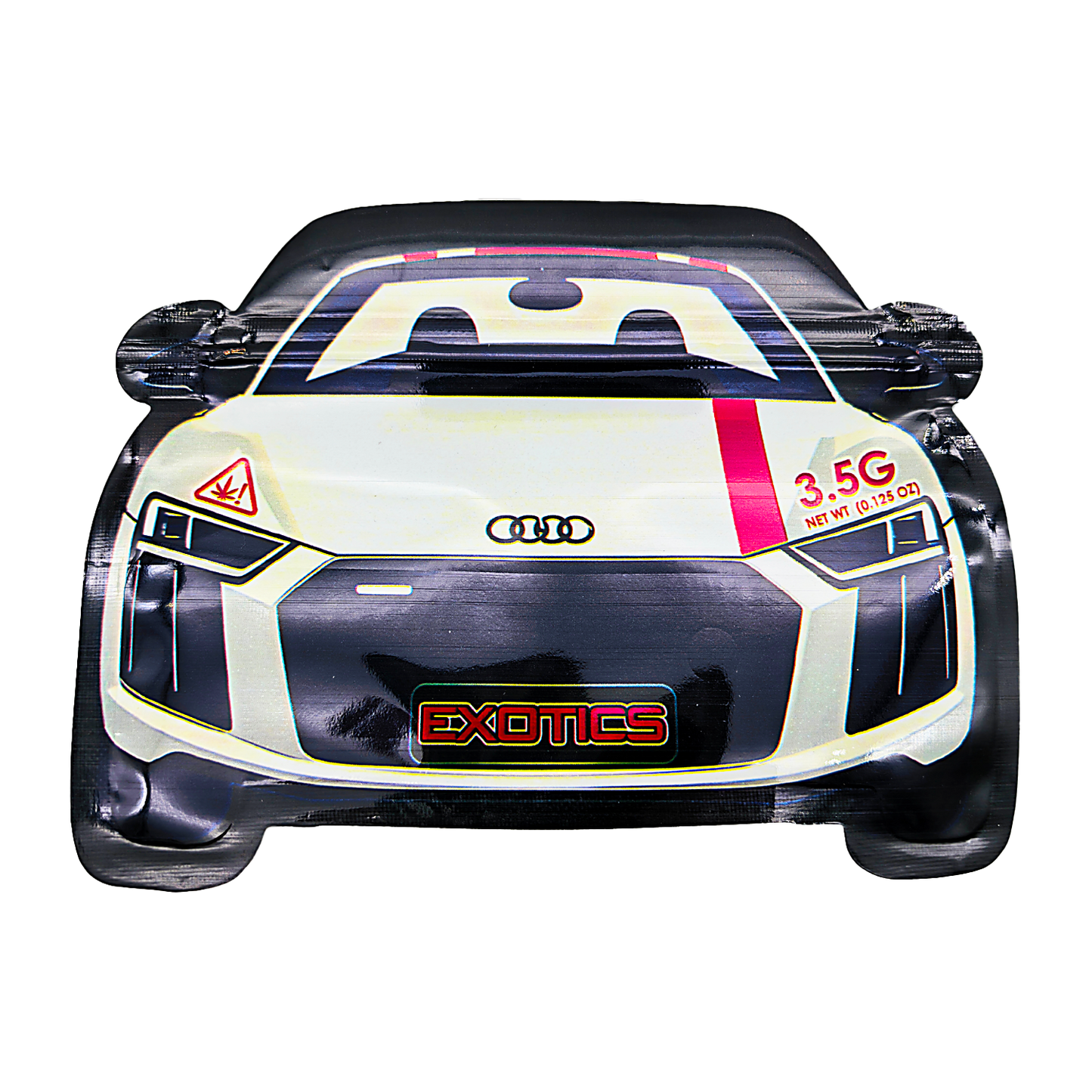 3.5g Shaped Mylar Bag - Audi Car (50 Count)