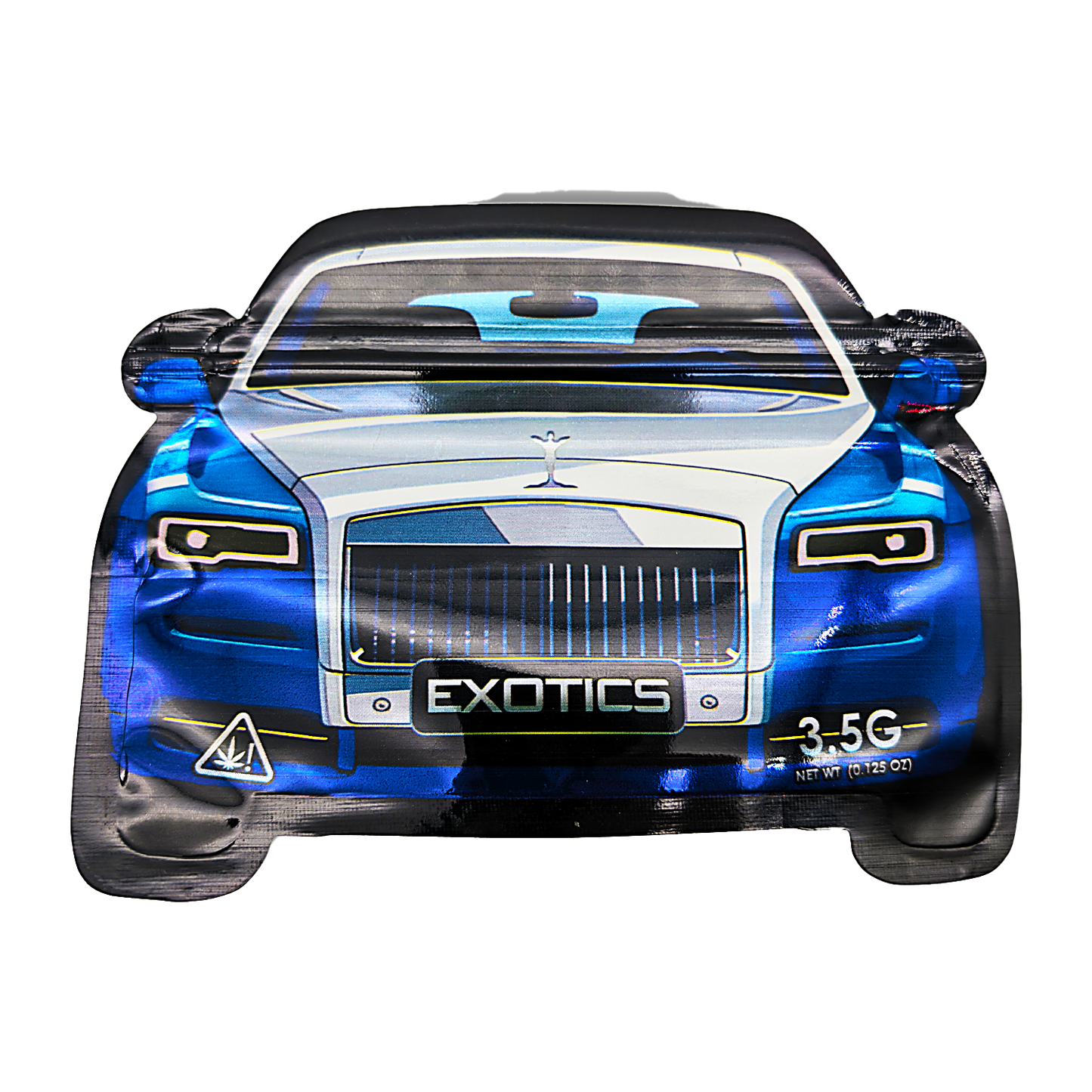 3.5g Shaped Mylar Bag - Rolls Royce Car (50 Count)