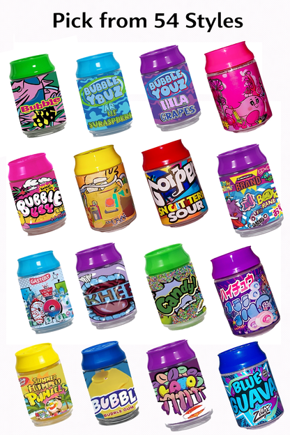 (12 Count) – 3.5 Size Plastic Storage Jar | 54 Color Styles