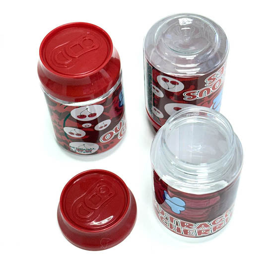 (12 Count) – 3.5 Size Plastic Storage Jars | 10 Color Styles (1-10)