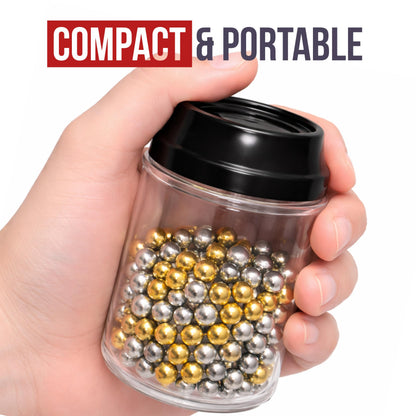 (12 Count) Clear Soda Can Style Storage Containers with Lids – Reusable Decorative Organizer Set