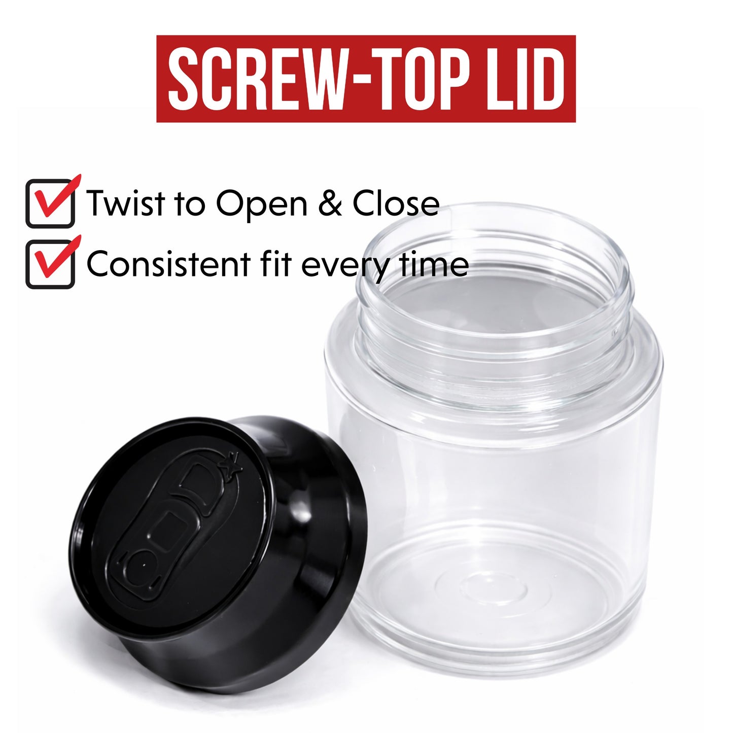 (12 Count) Clear Soda Can Style Storage Containers with Lids – Reusable Decorative Organizer Set