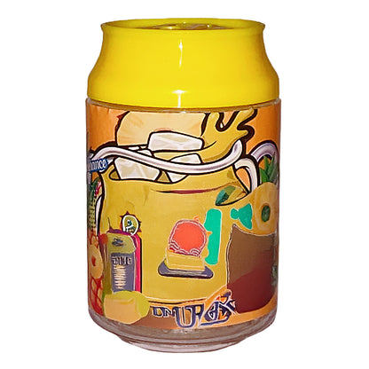 (12 Count) – 3.5 Size Plastic Storage Jars | 10 Color Styles (1-10)