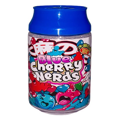 3.5g Plastic Soda Can Jar - Blue Cherry Nerds (12 Count)