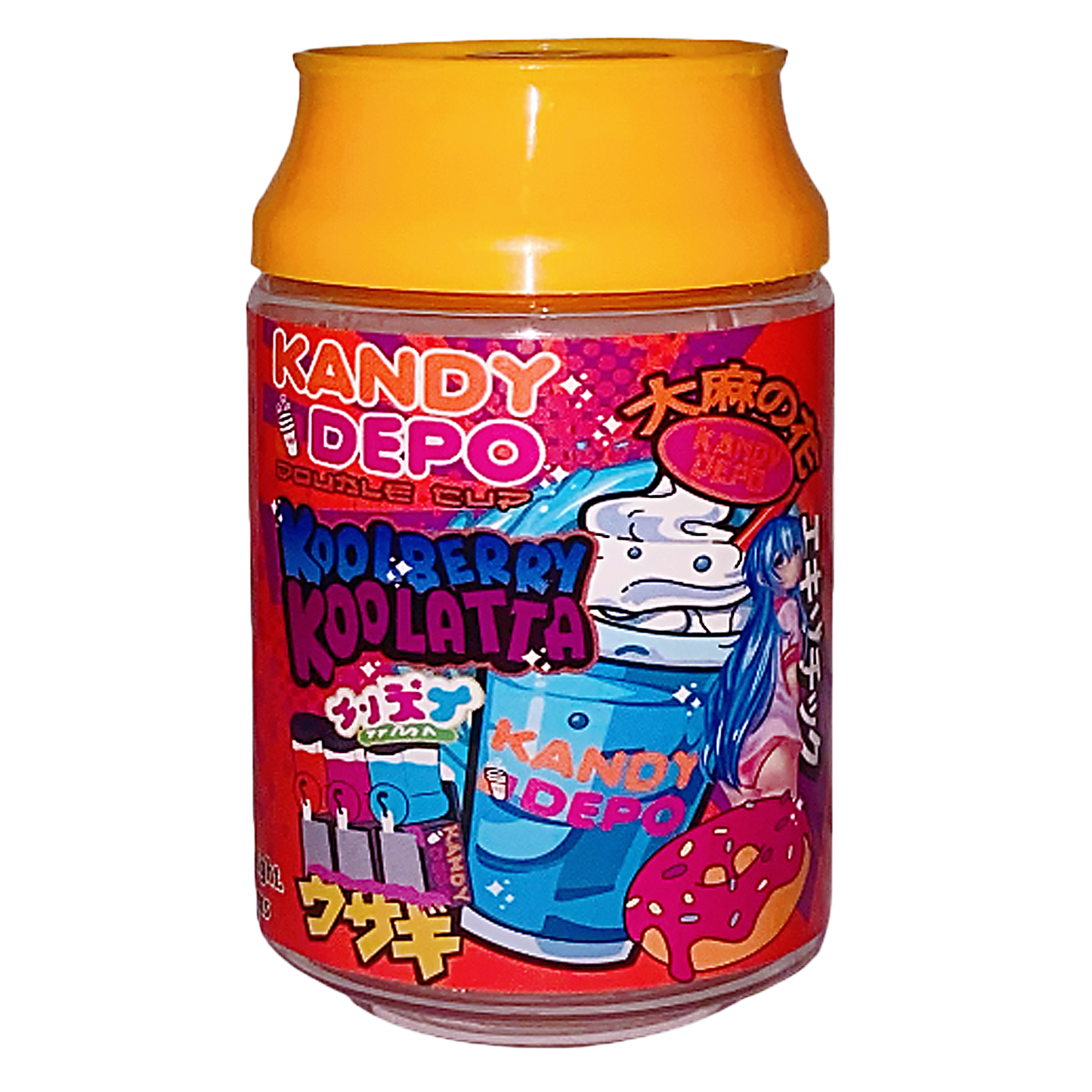 3.5g Plastic Soda Can Jar - Kandy Depo Koolberry Koolatta (12 Count)